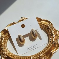 여자 크래킹 무광 볼드이어링 면접룩 귀걸이