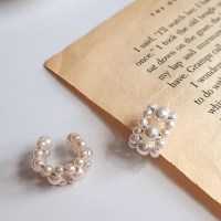 여자 진주이어커프 여성스러운 낱개 이어링