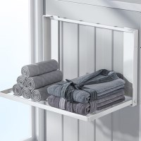 마그네틱 접어쓰는 빨래 건조대 세탁기 틈새 선반 2type