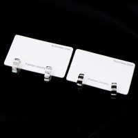 여자 써지컬 컷팅 미니 실버 블랙 링 귀걸이