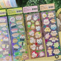 3d 홀로그램uv스티커 반짝이초밥/반짝고양이 2종선택