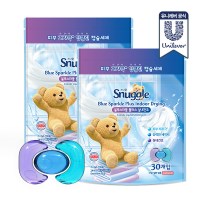 스너글 캡슐세제 블루스파클 플러스 실내건조 30개입 x 2개