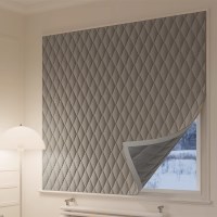 겨울 방풍 3중 패딩 커튼 탈부착 방한 암막 커텐