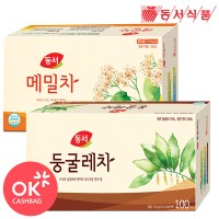 동서 차 2종 세트 둥굴레차 100T+메밀차 100T