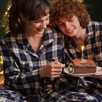 [울랄라 Ullala!] 클로저 긴팔 여성페어 네이비 21수