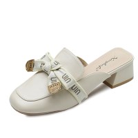 kami et muse Ribbon middle heel mule_KM24w041
