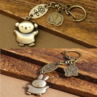 일본 캐릭터 미피 보리스 다이캐스트 참 키홀더 2종