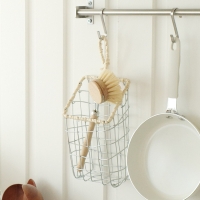 윈드 철제바스켓 벽걸이 행잉 와이어 소품바구니 정리 다용도수납