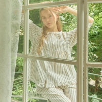 메이플라워 리프ST 순면 7부 빅사이즈 여성 잠옷 세트