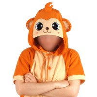 반팔 동물잠옷 원숭이 (오렌지)