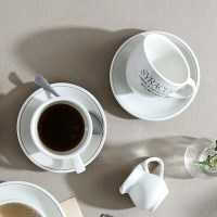 시라쿠스 레터링 카푸치노잔 커피잔 세트 230ml 2color 택1