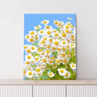 DIY 명화그리기 활짝핀 데이지 40x50 풍경화 감성 그림그리기 세트 