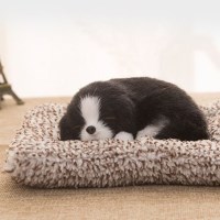 탁펫 차량용 인테리어 애완동물 인형 소형 그레이강아지