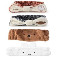 일본 캐릭터 미피 보리스 깅엄 페이스 헤어밴드 4종