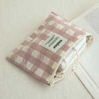 ouior flat pouch_ripple check lilacpink