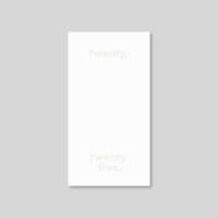 [날짜형] twenty,twenty five_2025_mini_white