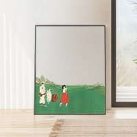 어떤 날, 함보경 작가 일러스트 그림 거울 액자 인테리어 소품 미러