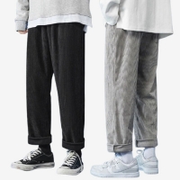 허리밴딩 와이드 스판 코듀로이 팬츠 I4PM006