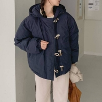 떡볶이 단추 웰론 여성 숏 패딩 점퍼