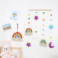 인테리어소품 해 달 무지개 월행잉 마크라메 GHW04