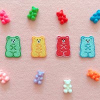 미니 젤리곰 자수 패치 와펜(4컬러)
