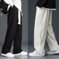 남자 여자 허리밴딩 코듀로이 골덴 바지 와이드팬츠 I2PM022