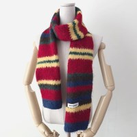 [애슬릿]배색 스트라이프 니트 머플러 겨울 목도리