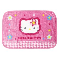 헬로키티 페이스 버튼형 무릎담요