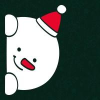 크리스마스 스티커 윈도우 시트지 LMXM-224 미니 까꿍 눈사람 (좌)