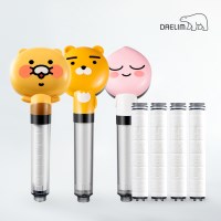 대림바스 카카오 필터 샤워기+항균필터 4개입 세트