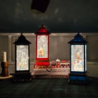 컬러 사각 크리스마스 오르골 스노우볼 워터볼