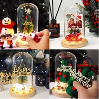 크리스마스 산타 미니트리 DIY 유리돔 만들기 키트