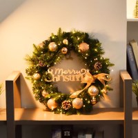 크리스마스 LED 빅토리아 리스 40cm 벽장식 인테리어