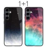 1+1 갤럭시 S24FE 밤하늘 강화유리 케이스