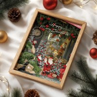 크리스마스 24 종이포스터 도록 13p세트 웰페이퍼