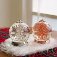 원형 눈꽃 워터볼 오르골 2type