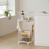 메종드꼼마 도브 2단 빨래바구니 세탁바구니 수납