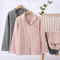 겨울 잠옷 누빔 수면잠옷 긴팔 커플잠옷 파자마세트 실내복 홈웨어