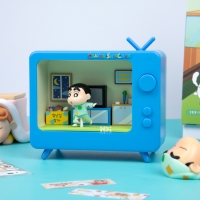 짱구 오르골 TV 무드등 굿즈 정품