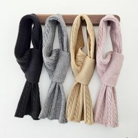 [애슬릿]꽈배기 니트 고리 머플러 여성 남자 목도리