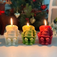 크리스마스 인테리어 산타클로스 캔들 연말선물 오브제캔들