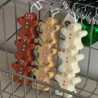 귀여운 크리스마스 진저 쿠키맨 캔들 선물