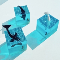 바다 고래 무드등 아크릴 레진 취침등 집들이선물 장식소품 4type