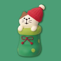 concombre 양말 고양이 초록