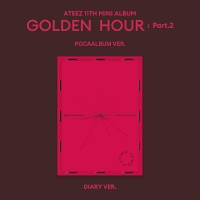 (POCAALBUM/DIARY VER.) 에이티즈 - GOLDEN HOUR Part.2 (미니 앨범)