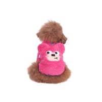 [MONCHOUCHOU] Pink Bear Fleece Zip-up