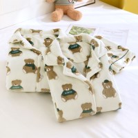 털빠짐 없는 커플 극세사 수면잠옷 겨울 파자마