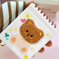 갤럭시Z플립7 뽀글곰돌이 패치 수첩 케이스