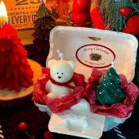 크리스마스 미니곰돌이 크림트리 세트 크리스마스캔들 트리 연말선물
