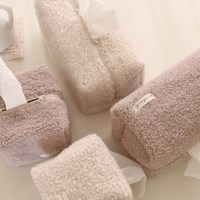 보들보들 양털 티슈커버 2size/2color